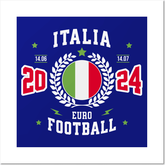 Italia Football Supporter 2024 Wall Art by Kicosh
